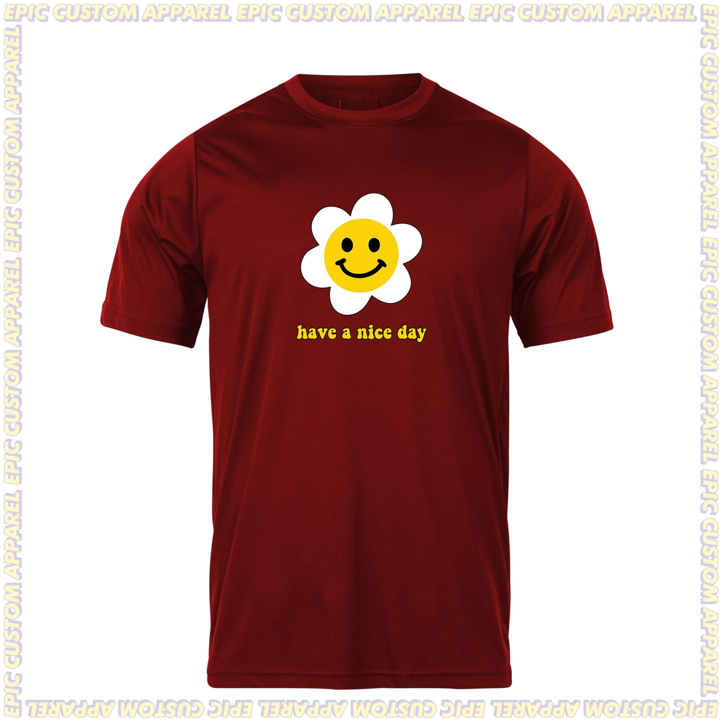 Have a Nice Day Graphic Tee 100% Cotton Unisex Baju T-Shirt Baju Kapas Sejuk