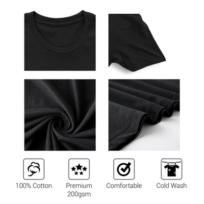 Business Logo 200gsm Premium Tshirt Front Back Kain Tebal 100% Cotton Unisex Custom Printing T-Shirt