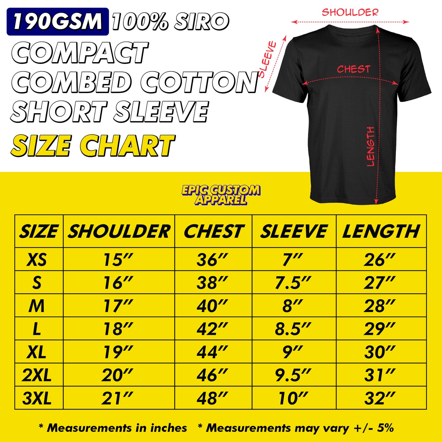 Siro Combed Cotton 190gsm Front Back Custom Printing Business Logo Color Graphic Tee T-Shirt Baju Kapas [FLC + A4]