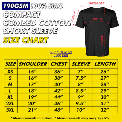 Siro Combed Cotton 190gsm Front Back Custom Printing Business Logo Color Graphic Tee T-Shirt Baju Kapas [FLC + A4]